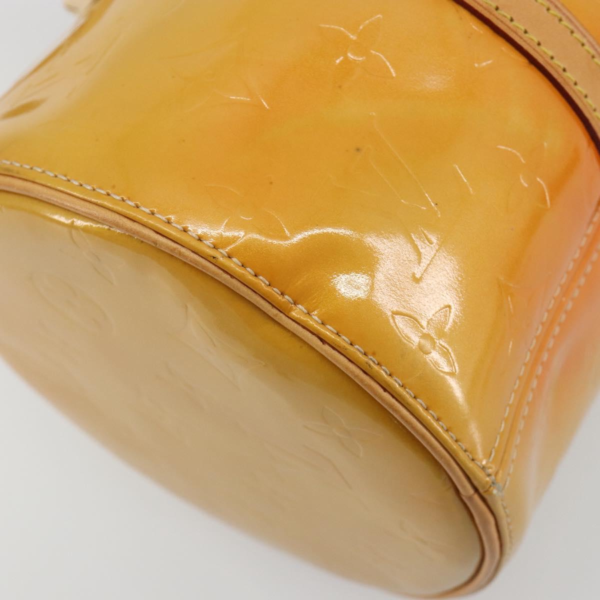 LOUIS VUITTON Monogram Vernis Bedford Hand Bag Beige M91006 LV Auth am12215V
