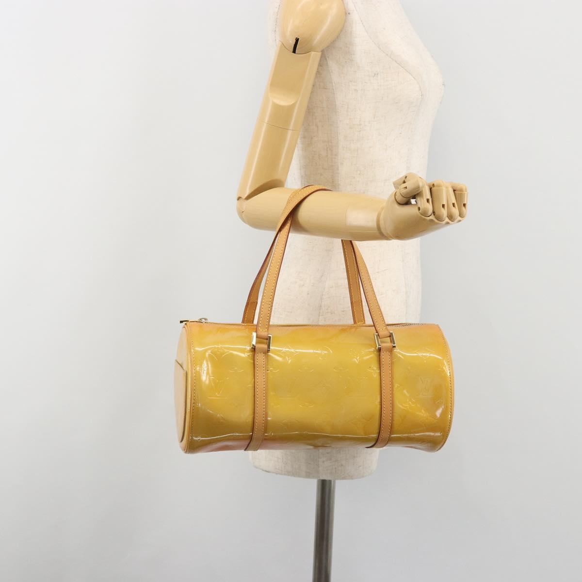 LOUIS VUITTON Monogram Vernis Bedford Hand Bag Beige M91006 LV Auth am12215V