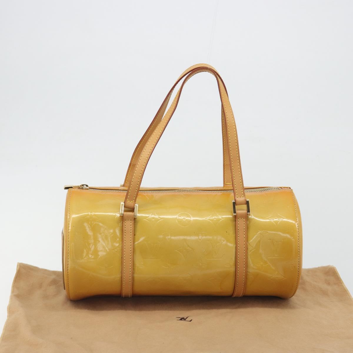 LOUIS VUITTON Monogram Vernis Bedford Hand Bag Beige M91006 LV Auth am12215V