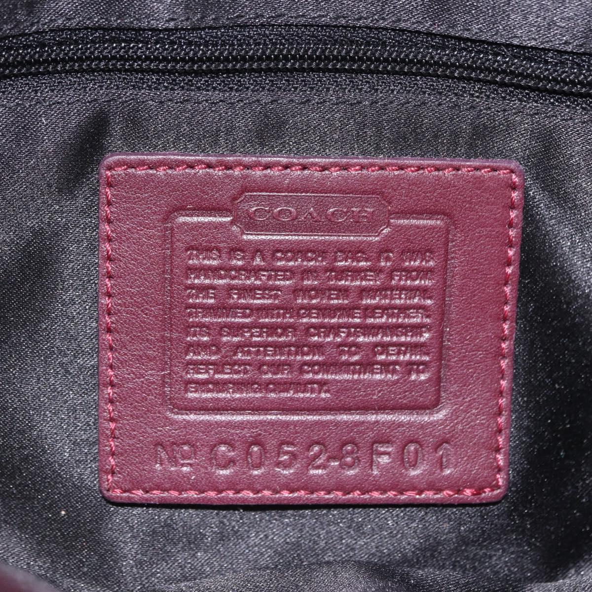 Coach Soho One Belt Hand Bag Tweed Multicolor Gold Auth am12221V