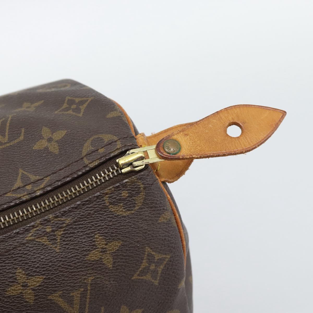 LOUIS VUITTON Monogram Speedy 35 Hand Bag M41524 LV Auth am12222A