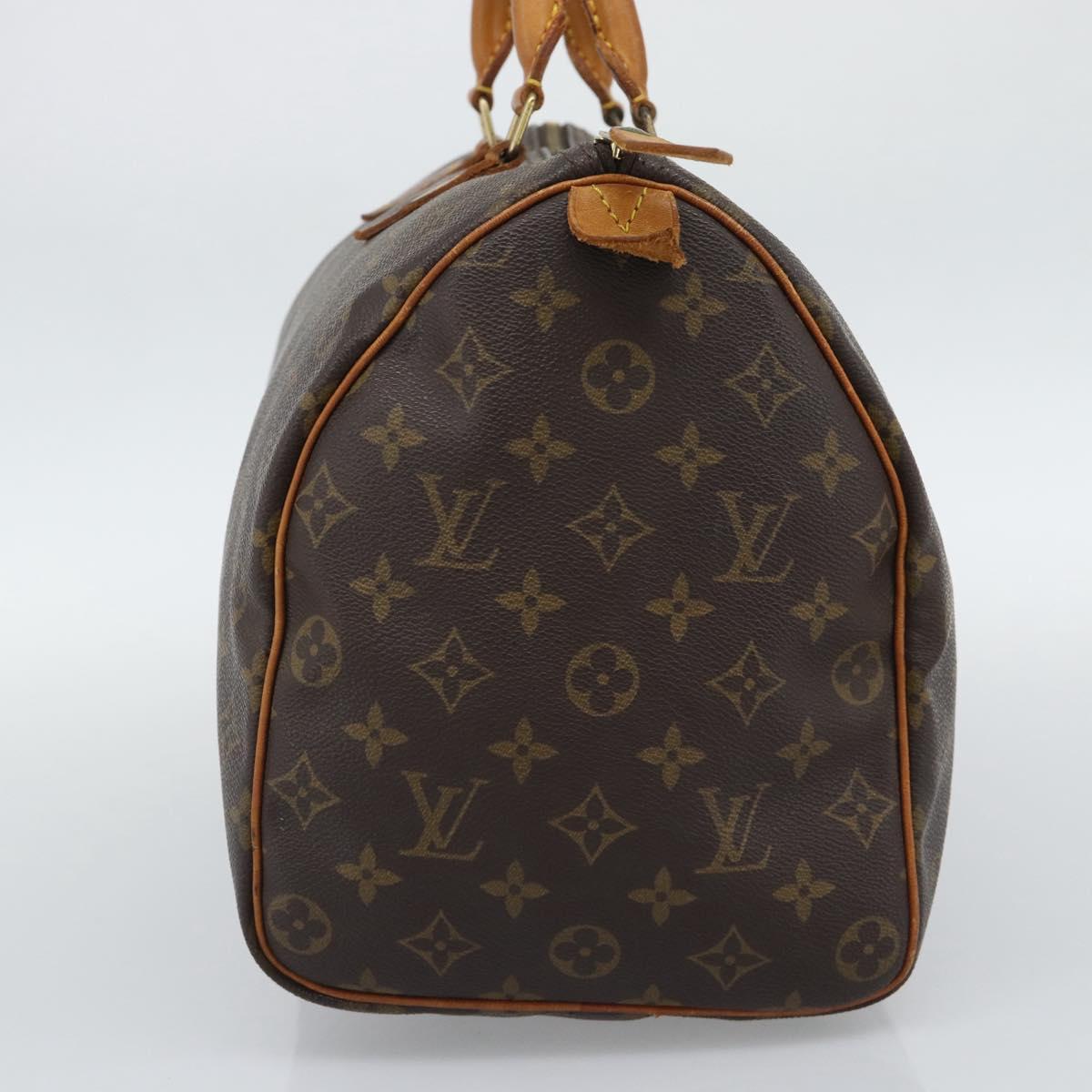 LOUIS VUITTON Monogram Speedy 35 Hand Bag M41524 LV Auth am12222A