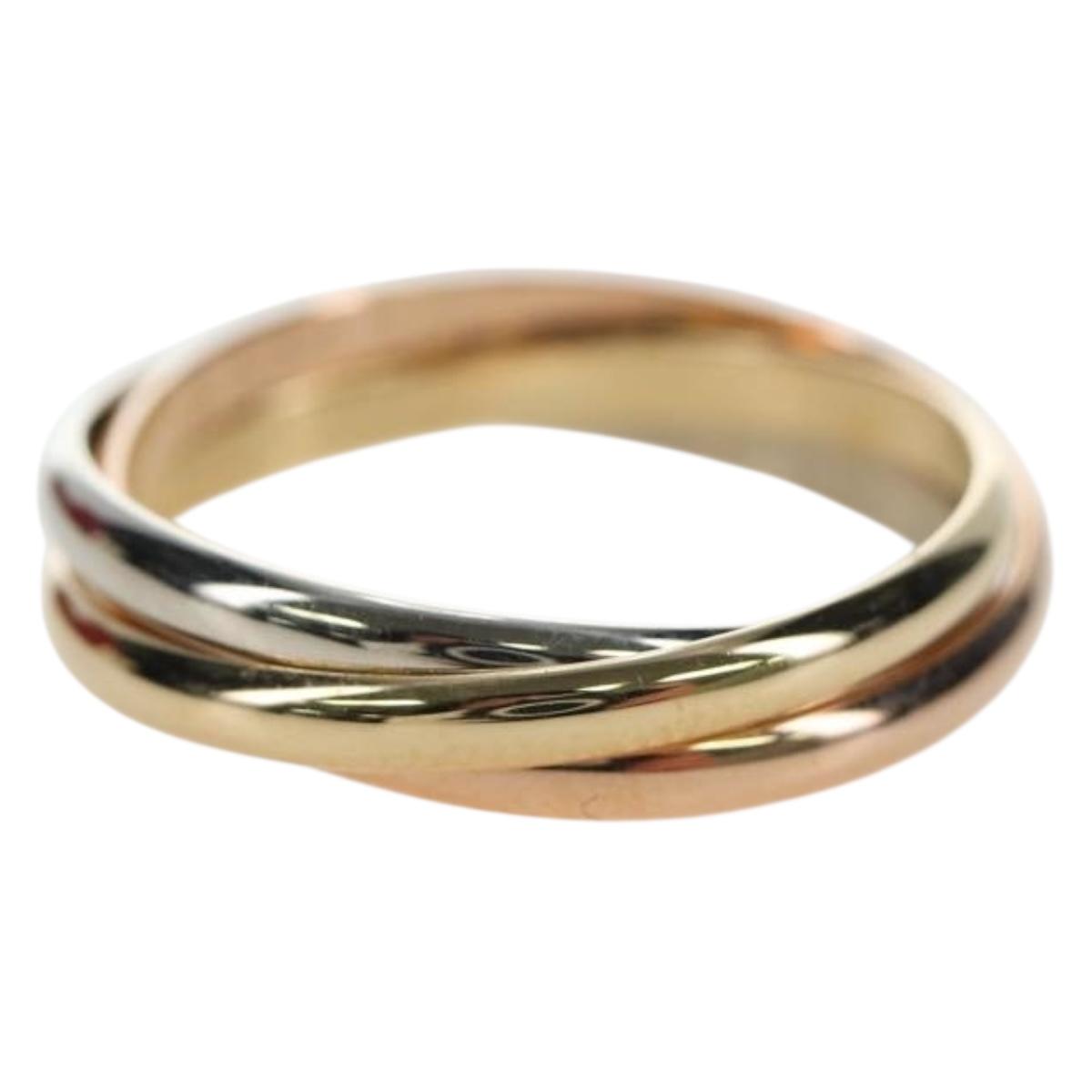CARTIER Trinity Ring 18K Gold 750 Gold Auth am12233SM
