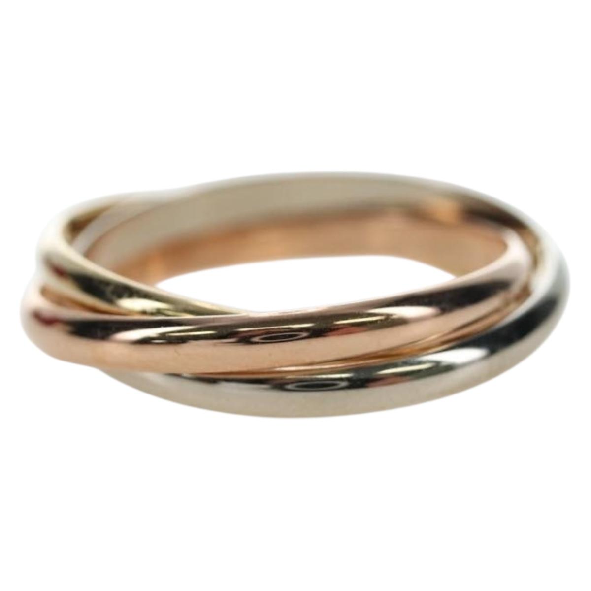 CARTIER Trinity Ring 18K Gold 750 Gold Auth am12233SM