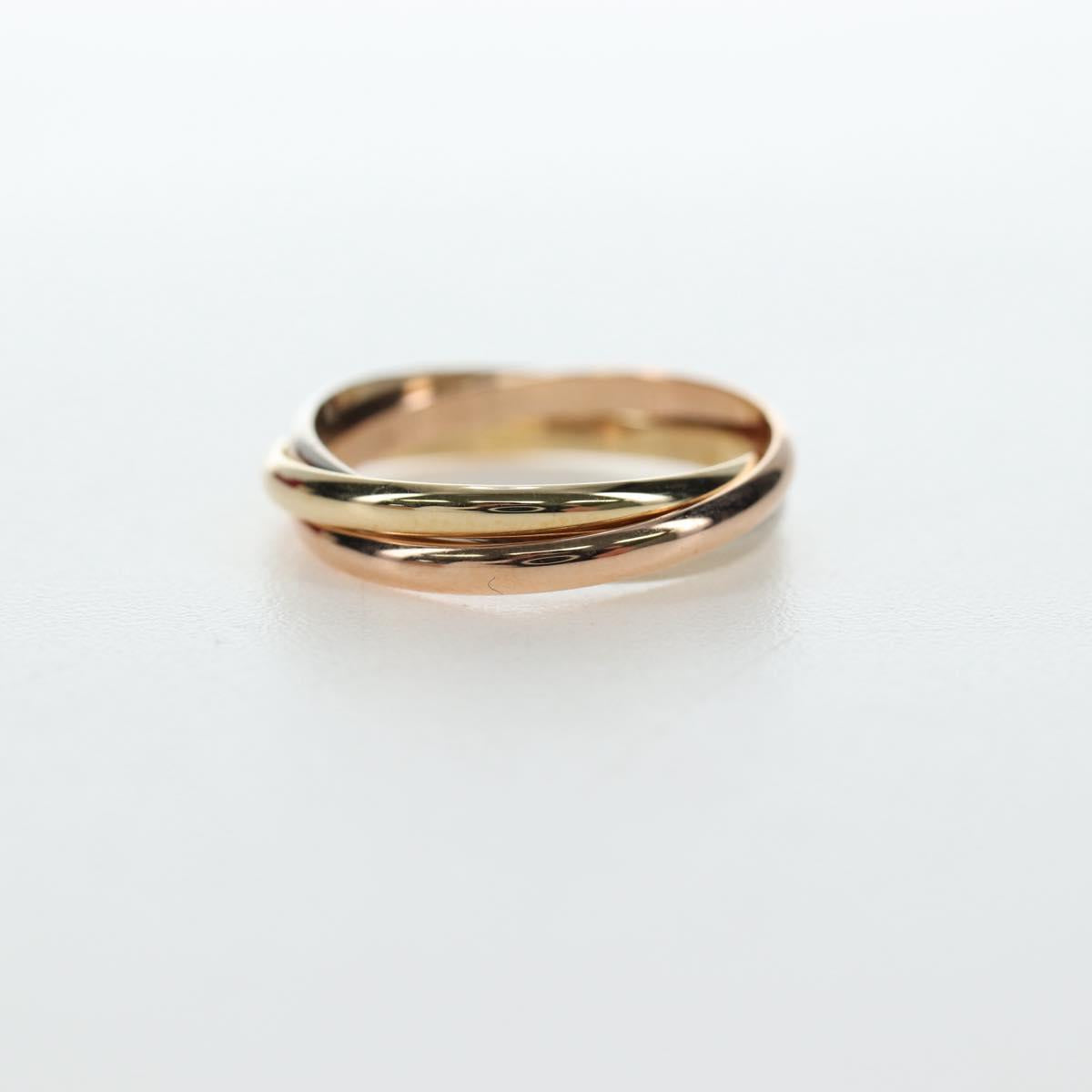 CARTIER Trinity Ring 18K Gold 750 Gold Auth am12233SM