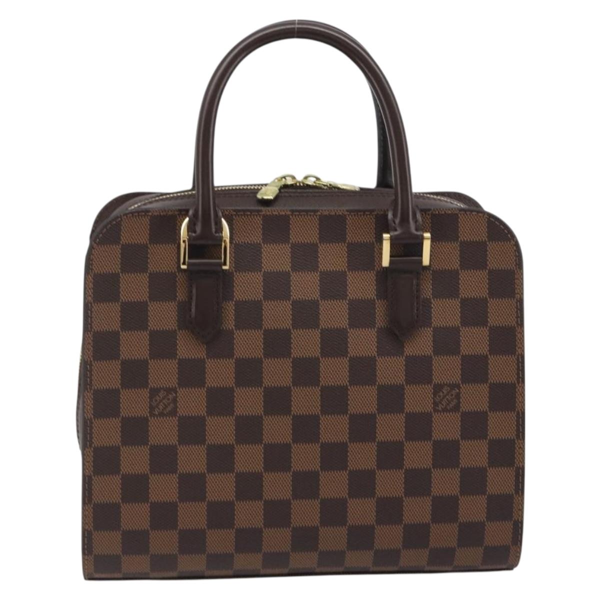 LOUIS VUITTON Damier Ebene Triana Hand Bag N51155 LV Auth am12239SAV