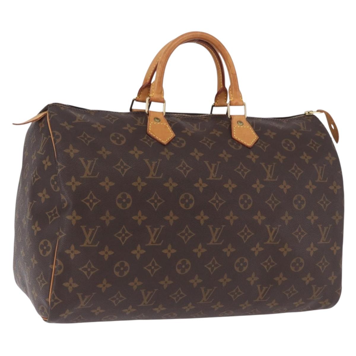 LOUIS VUITTON Monogram Speedy 40 Hand Bag M41522 LV Auth am12248V