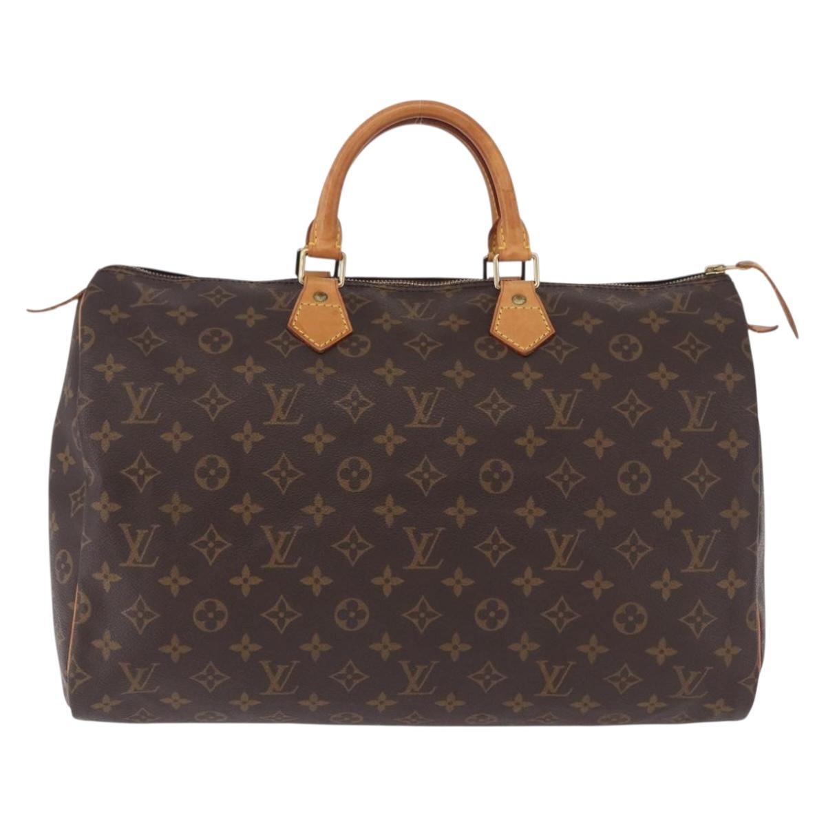 LOUIS VUITTON Monogram Speedy 40 Hand Bag M41522 LV Auth am12248V