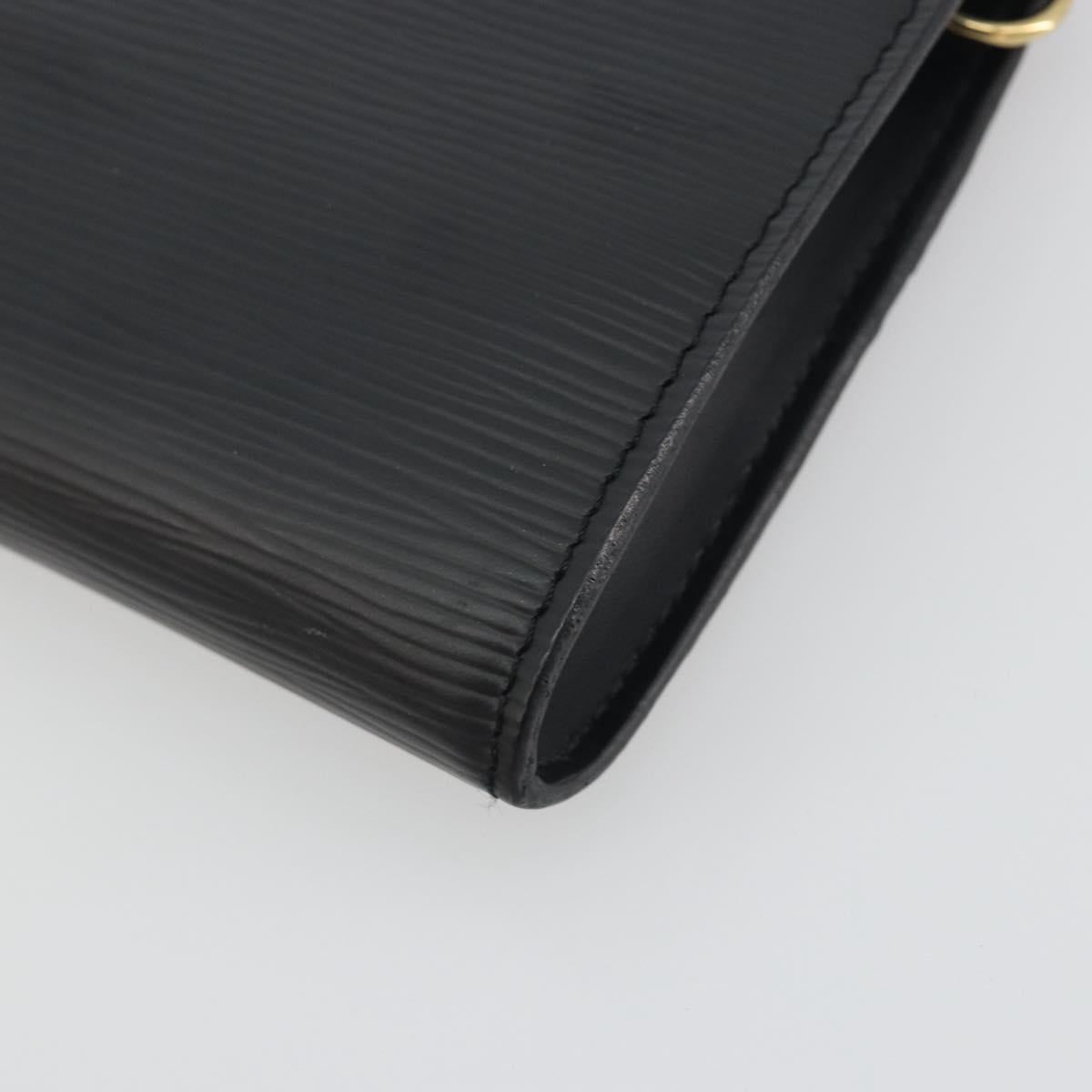 LOUIS VUITTON Epi Pochette Accessoires Pouch Black M52982 LV Auth am12254V