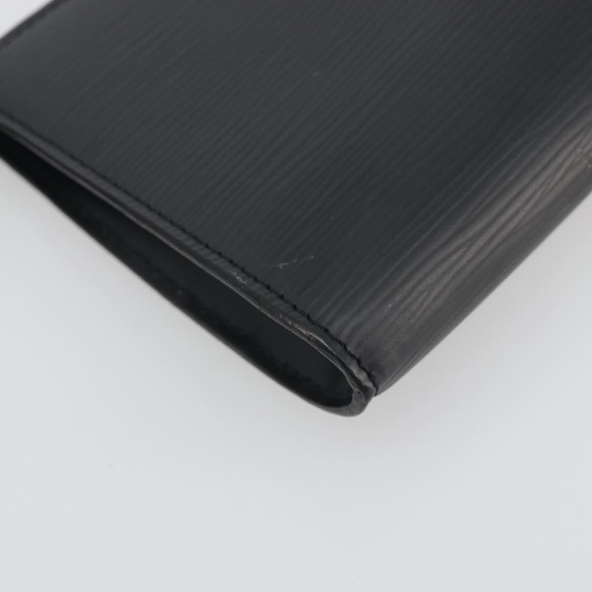 LOUIS VUITTON Epi Pochette Accessoires Pouch Black M52982 LV Auth am12254V