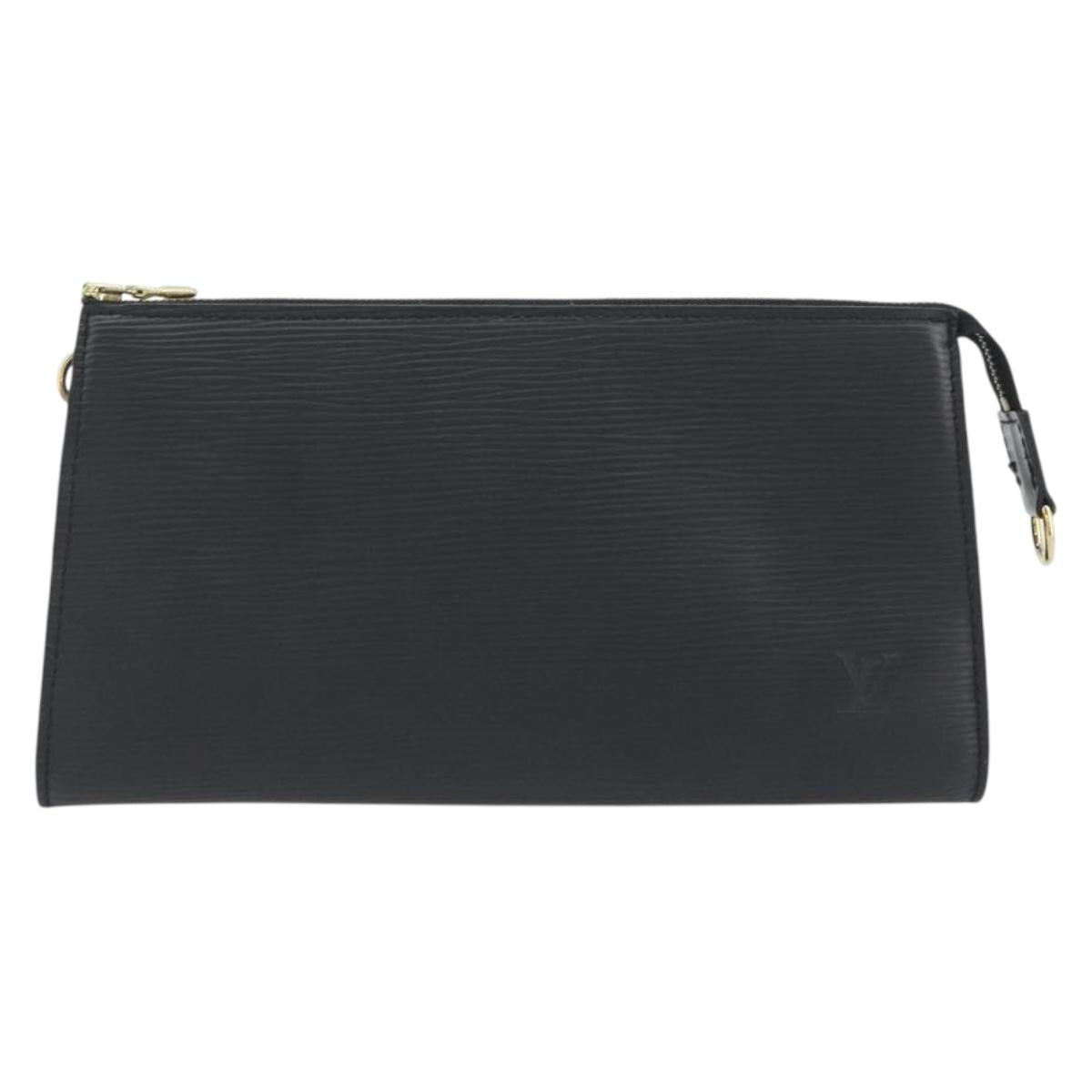 LOUIS VUITTON Epi Pochette Accessoires Pouch Black M52982 LV Auth am12254V