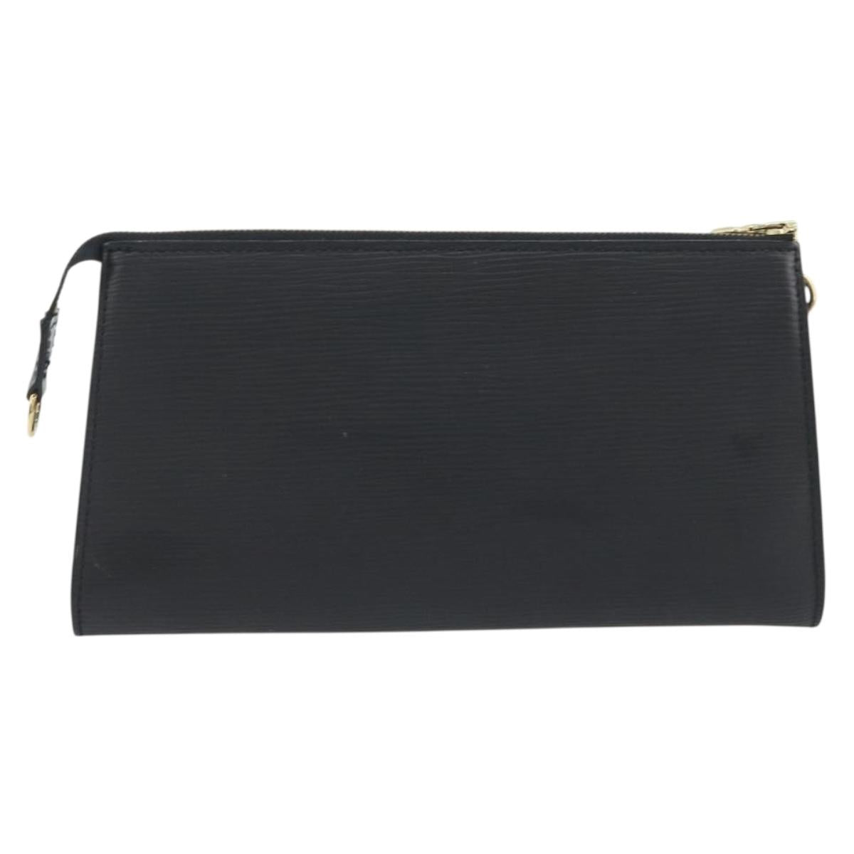 LOUIS VUITTON Epi Pochette Accessoires Pouch Black M52982 LV Auth am12254V