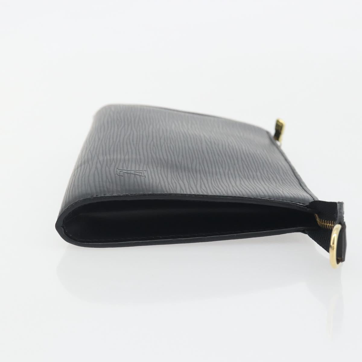 LOUIS VUITTON Epi Pochette Accessoires Pouch Black M52982 LV Auth am12254V