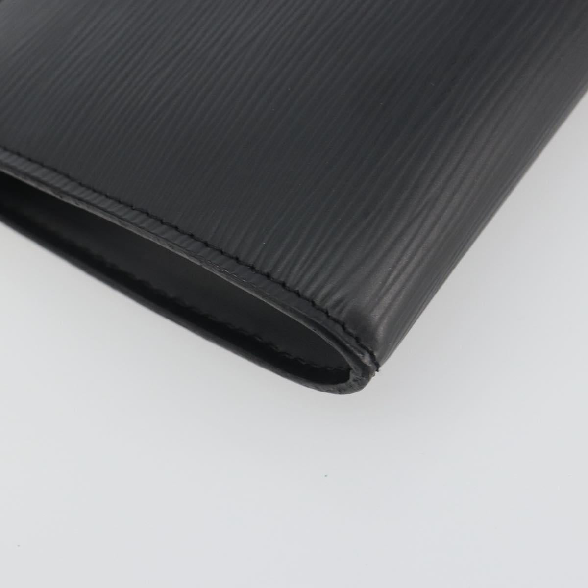LOUIS VUITTON Epi Pochette Accessoires Pouch Black M52982 LV Auth am12254V