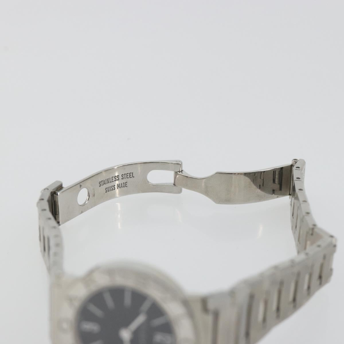 BVLGARI Watches Stainless Steel Silver Black Auth am12261SAM