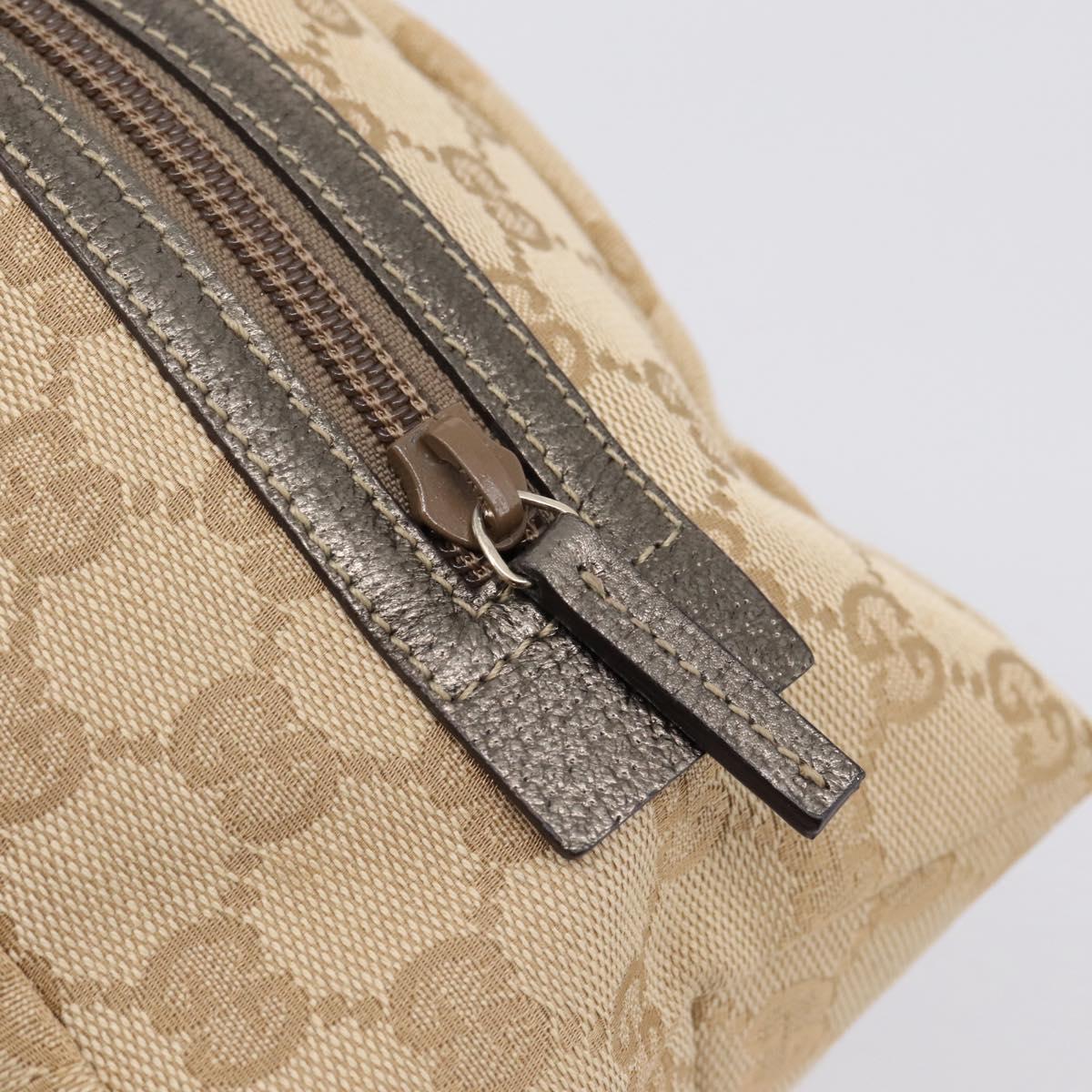 GUCCI GG Canvas Hand Bag Beige 124542 Auth am12265V