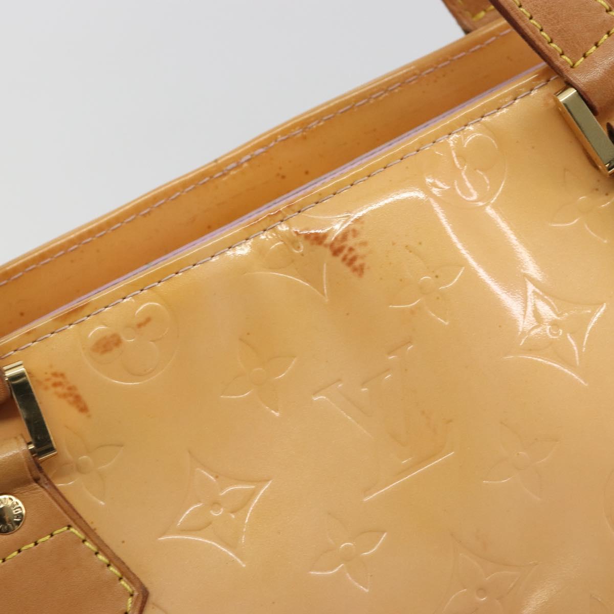 LOUIS VUITTON Monogram Vernis Houston Hand Bag Rose M91054 LV Auth am12269