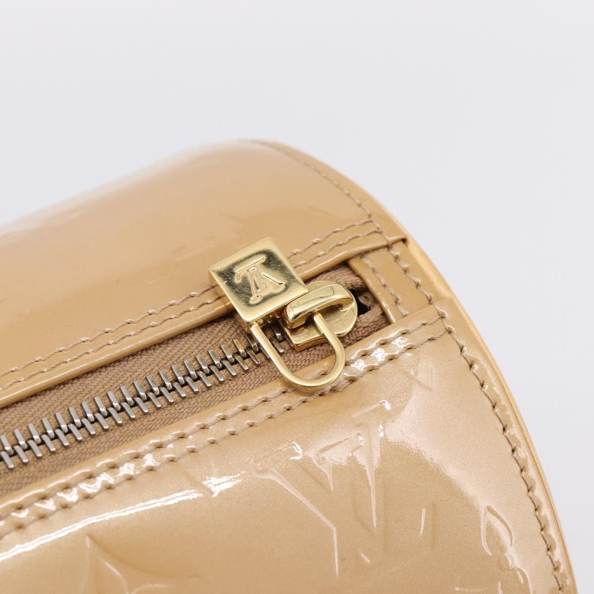 LOUIS VUITTON Monogram Vernis Bedford Hand Bag Noisette M91329 LV Auth am12276V