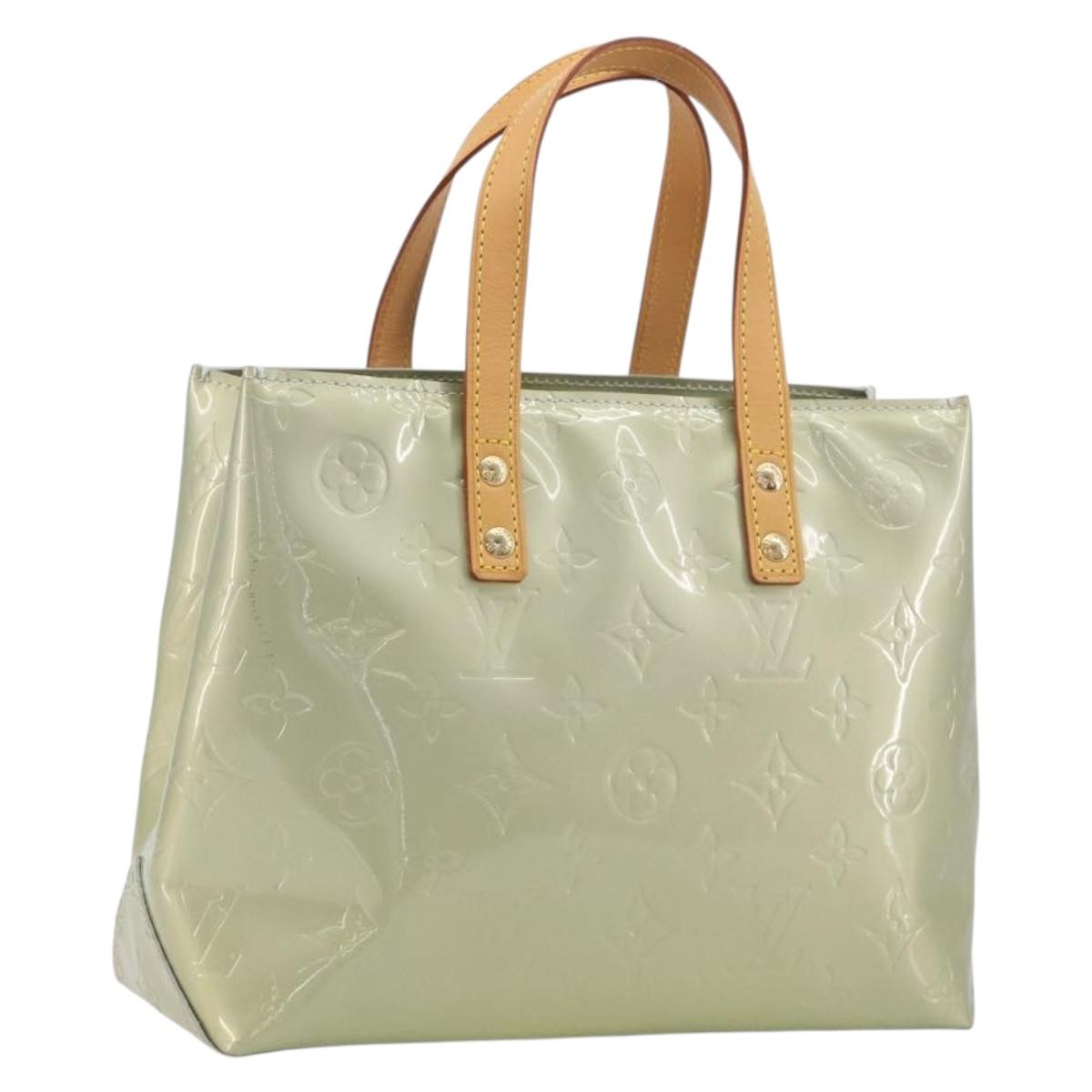 LOUIS VUITTON Monogram Vernis Reade PM Hand Bag Gris M91145 LV Auth am12277V