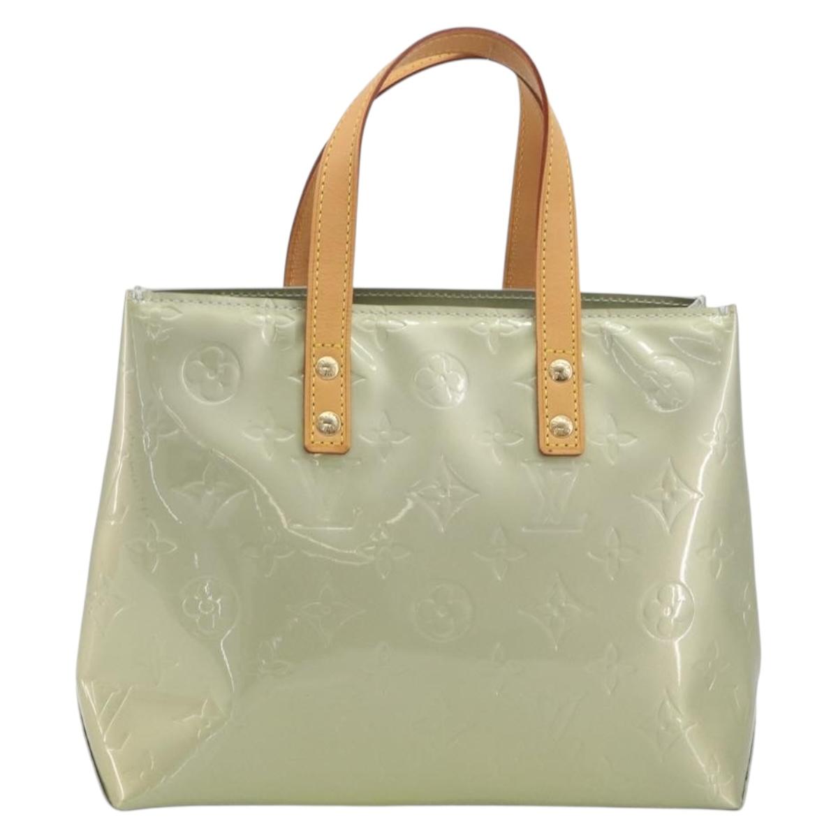 LOUIS VUITTON Monogram Vernis Reade PM Hand Bag Gris M91145 LV Auth am12277V
