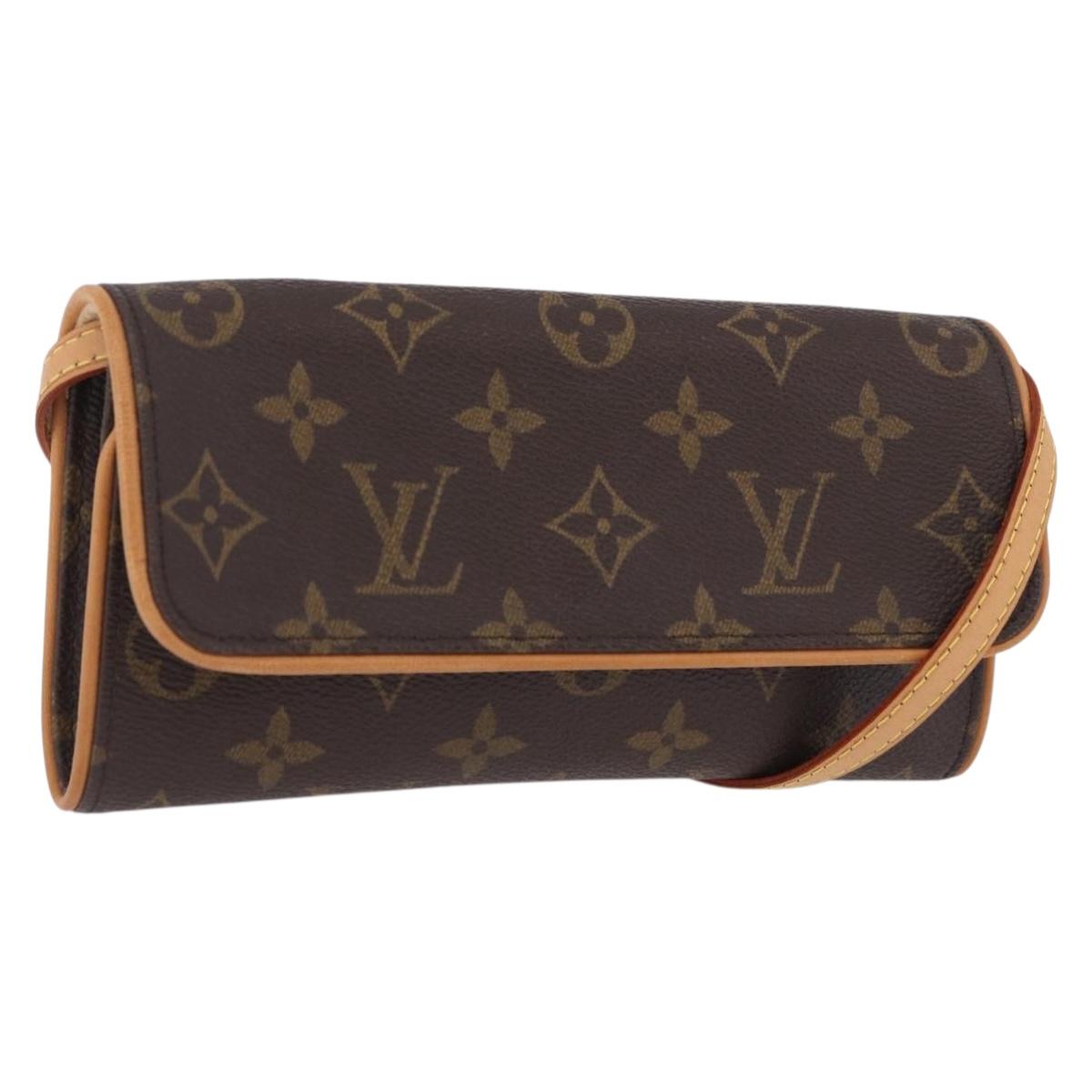 LOUIS VUITTON Monogram Pochette Twin PM Shoulder Bag M51854 LV Auth am12281V