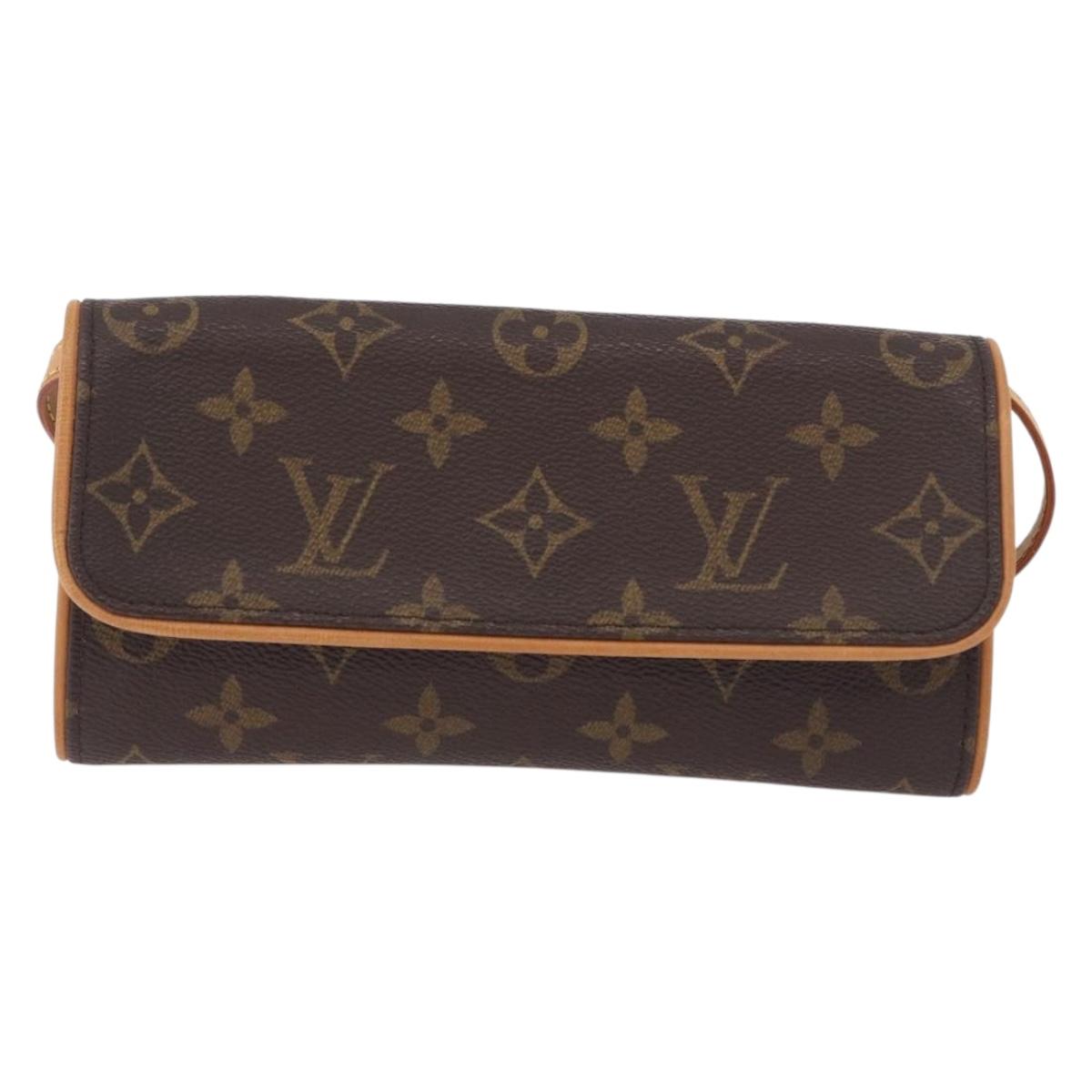 LOUIS VUITTON Monogram Pochette Twin PM Shoulder Bag M51854 LV Auth am12281V