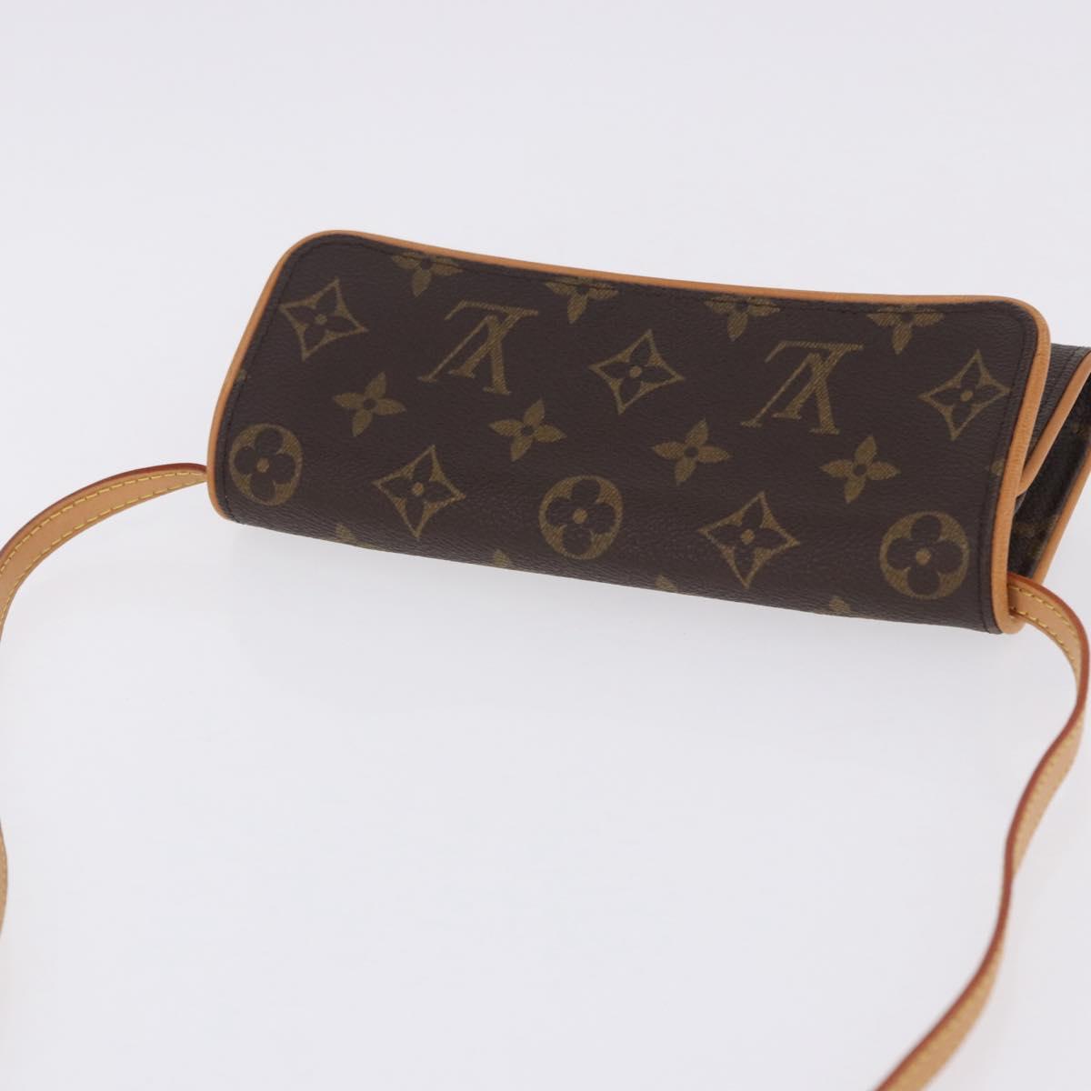 LOUIS VUITTON Monogram Pochette Twin PM Shoulder Bag M51854 LV Auth am12281V