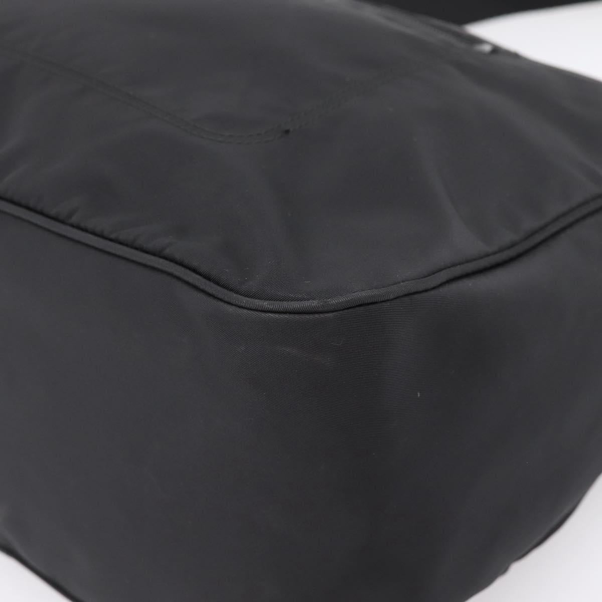 PRADA Shoulder Bag Nylon Black Silver Auth am12283V