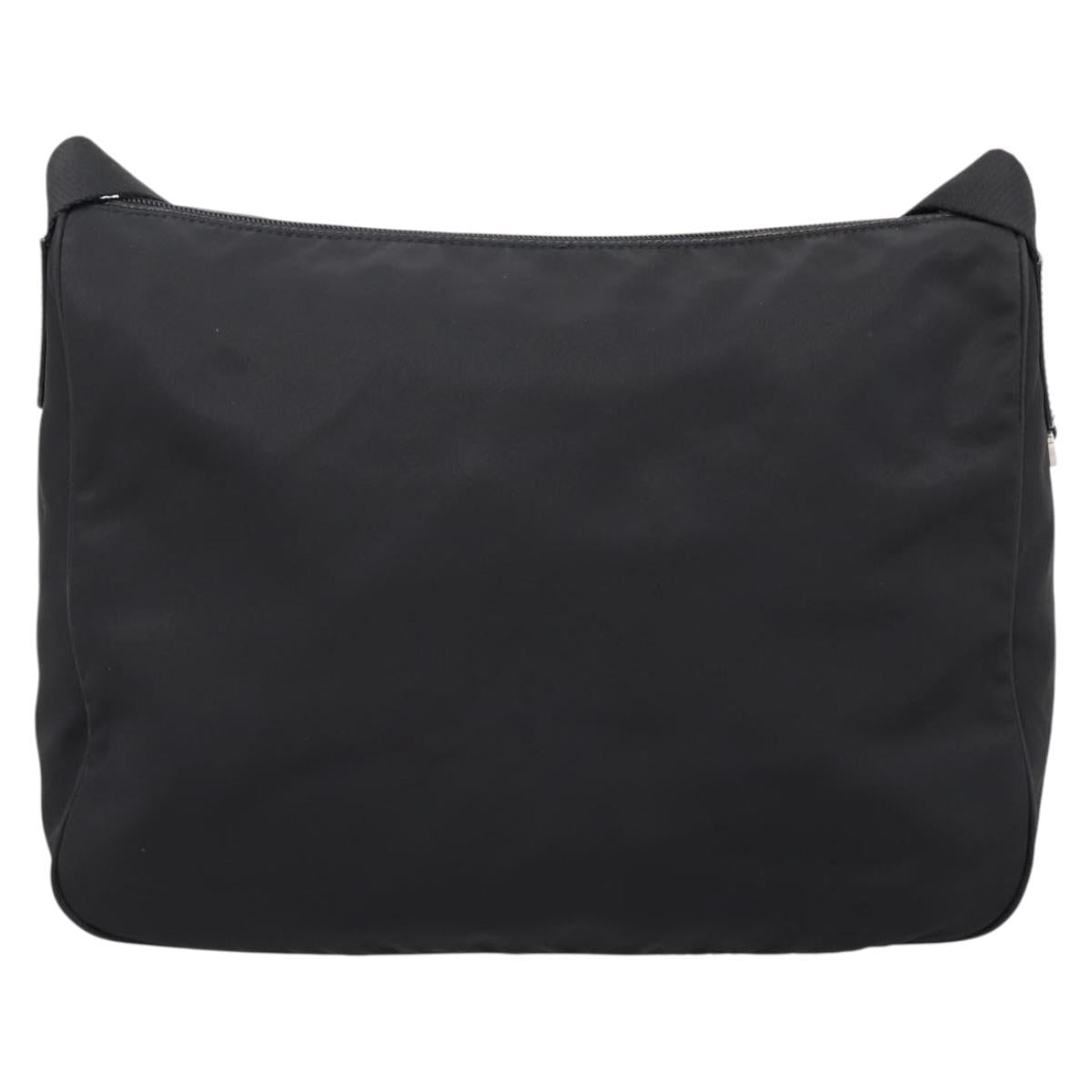 PRADA Shoulder Bag Nylon Black Silver Auth am12283V