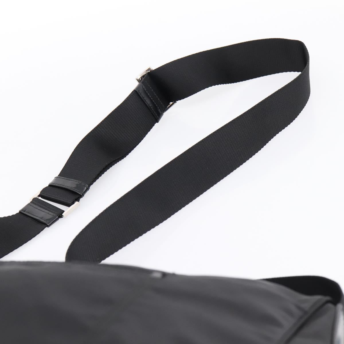 PRADA Shoulder Bag Nylon Black Silver Auth am12283V
