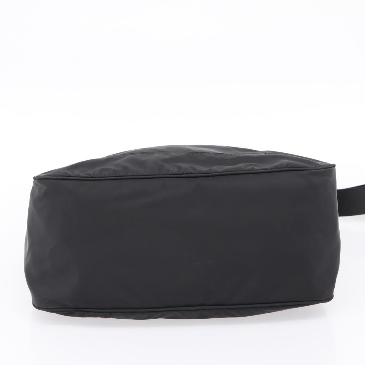 PRADA Shoulder Bag Nylon Black Silver Auth am12283V