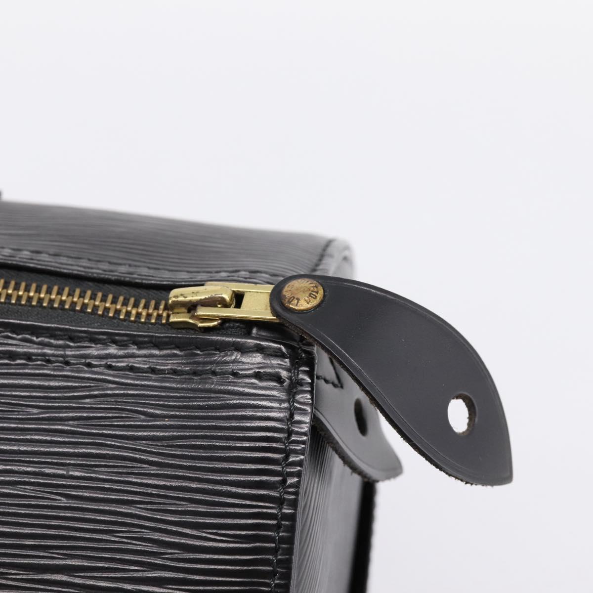 LOUIS VUITTON Epi Speedy 35 Hand Bag Noir Black M42992 LV Auth am12284V