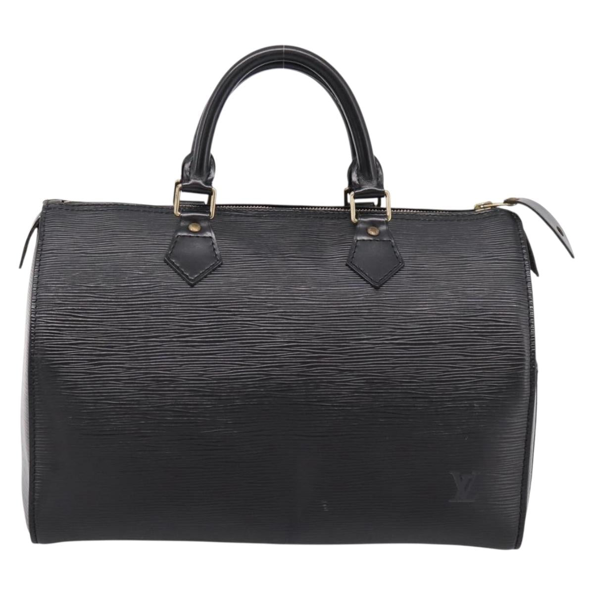 LOUIS VUITTON Epi Speedy 35 Hand Bag Noir Black M42992 LV Auth am12284V