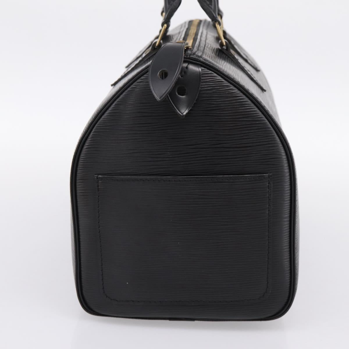 LOUIS VUITTON Epi Speedy 35 Hand Bag Noir Black M42992 LV Auth am12284V
