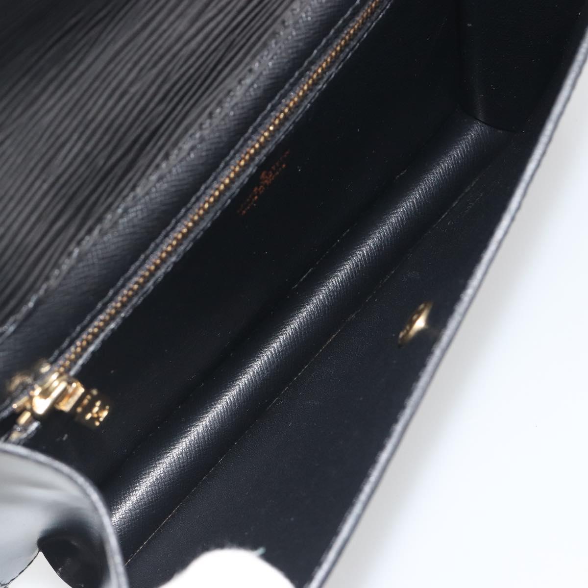 LOUIS VUITTON Epi Montaigne 23 Clutch Bag Black M52662 LV Auth am12285A