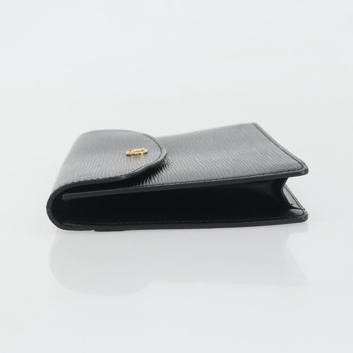 LOUIS VUITTON Epi Montaigne 23 Clutch Bag Black M52662 LV Auth am12285A