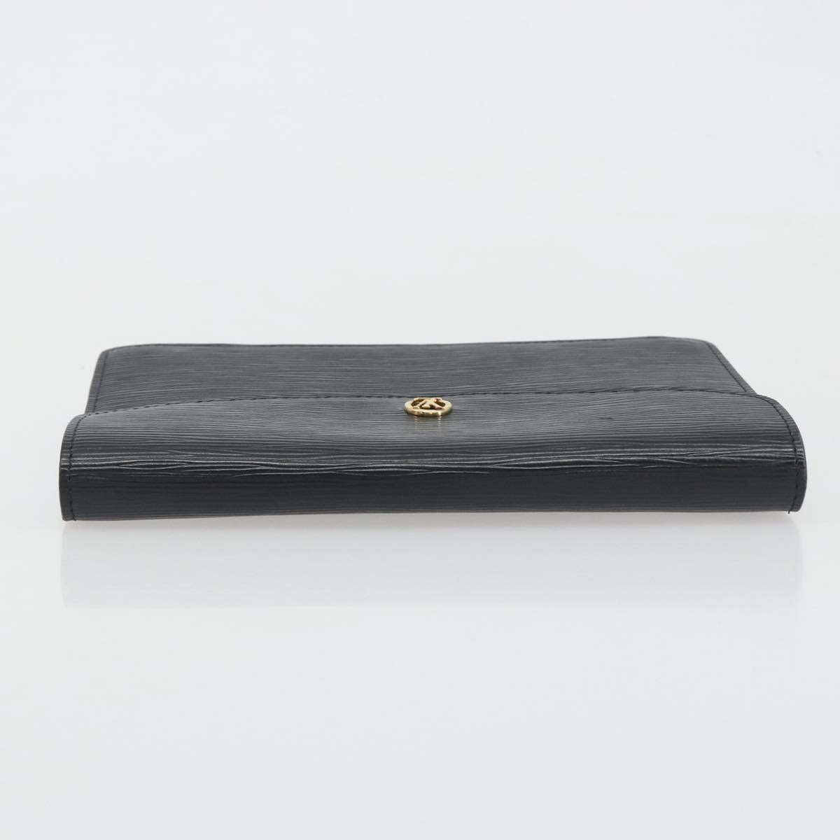 LOUIS VUITTON Epi Montaigne 23 Clutch Bag Black M52662 LV Auth am12285A