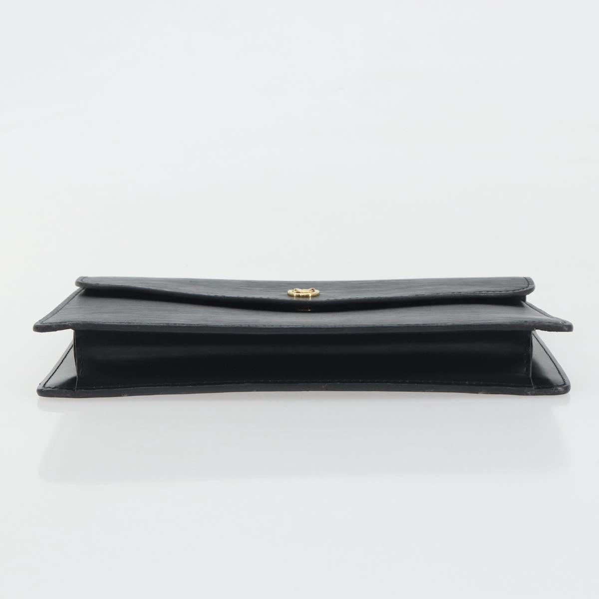 LOUIS VUITTON Epi Montaigne 23 Clutch Bag Black M52662 LV Auth am12285A