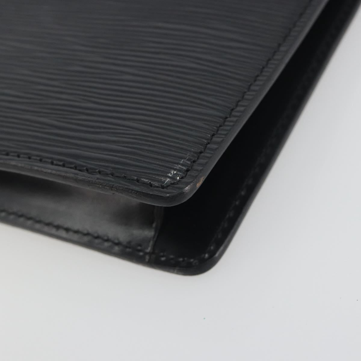 LOUIS VUITTON Epi Montaigne 23 Clutch Bag Black M52662 LV Auth am12285A