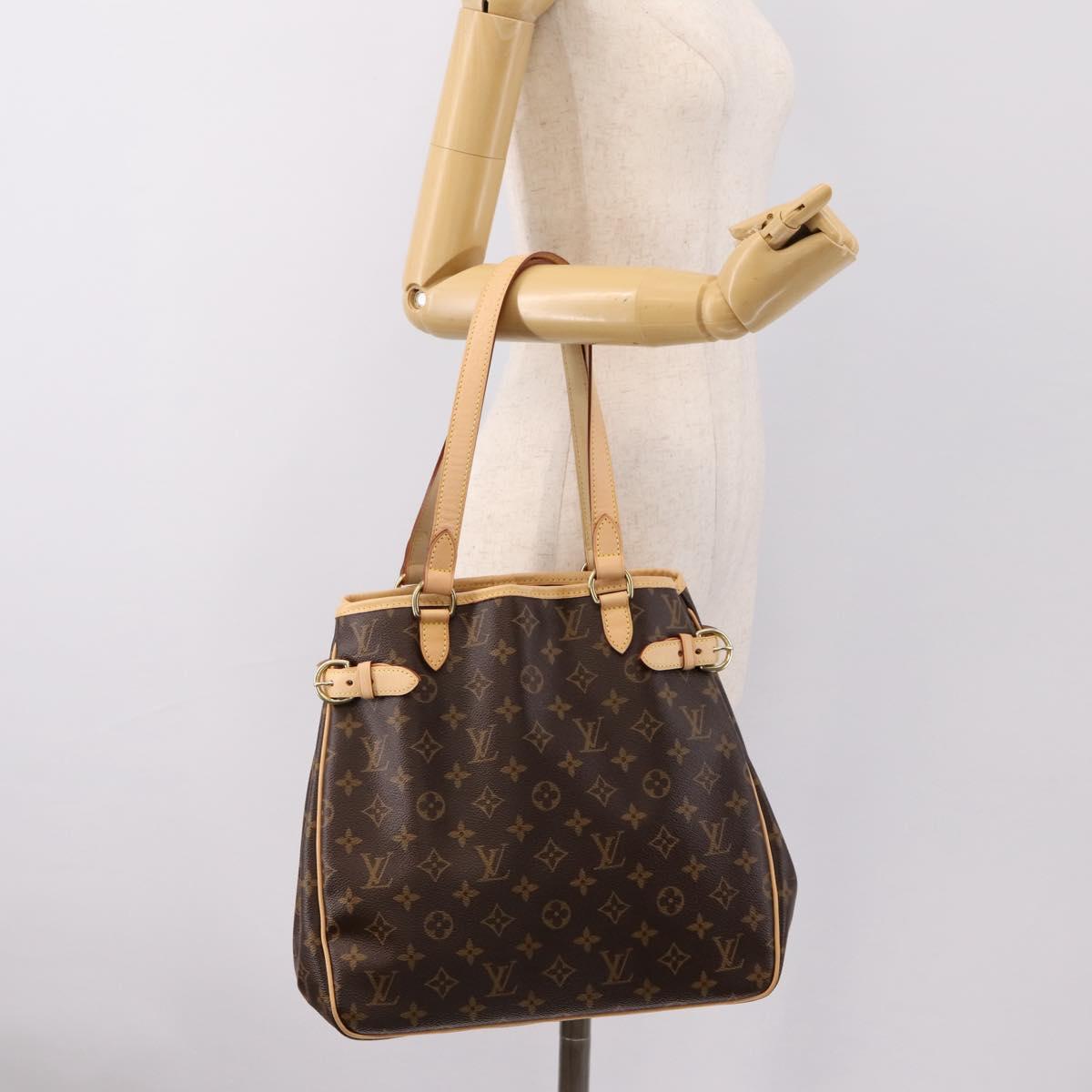 LOUIS VUITTON Monogram Batignolles Vertical Tote Bag M51153 LV Auth am12292V