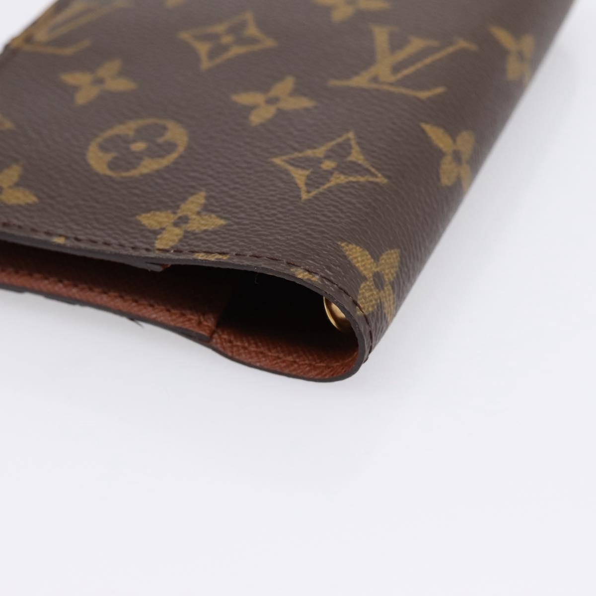 LOUIS VUITTON Monogram Agenda PM Day Planner Cover R20005 LV Auth am12293V
