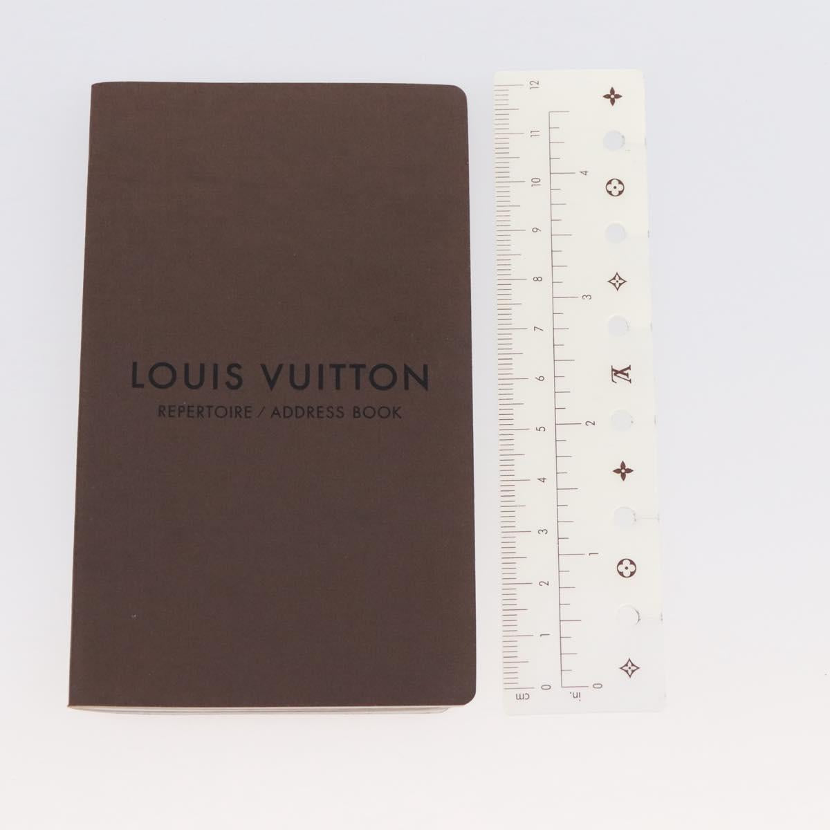 LOUIS VUITTON Monogram Agenda PM Day Planner Cover R20005 LV Auth am12293V