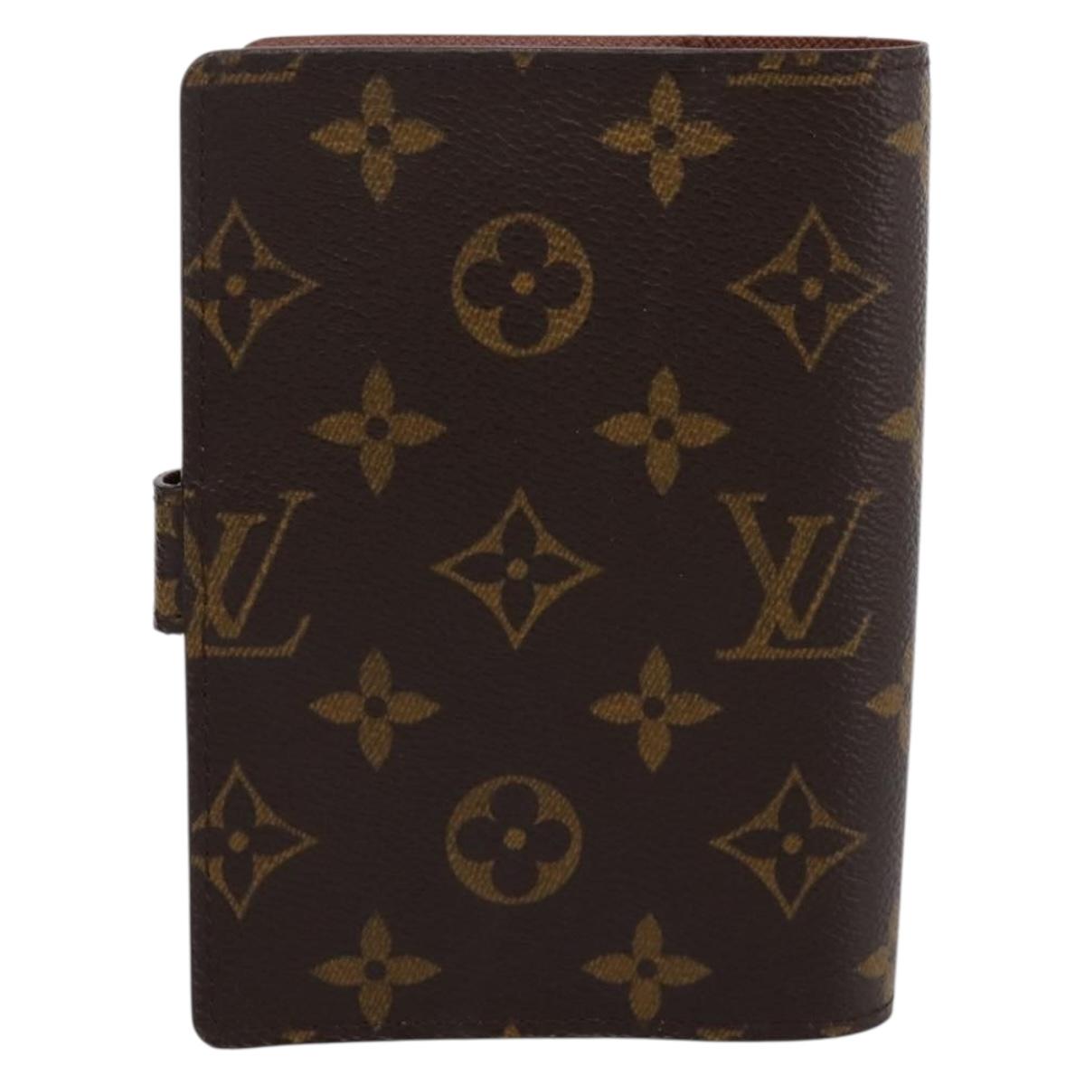 LOUIS VUITTON Monogram Agenda PM Day Planner Cover R20005 LV Auth am12293V