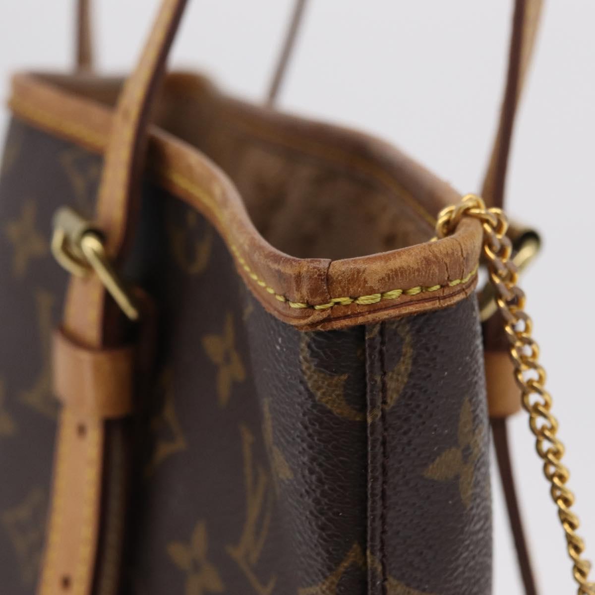 LOUIS VUITTON Monogram Bucket GM Shoulder Bag M42236 LV Auth am12300