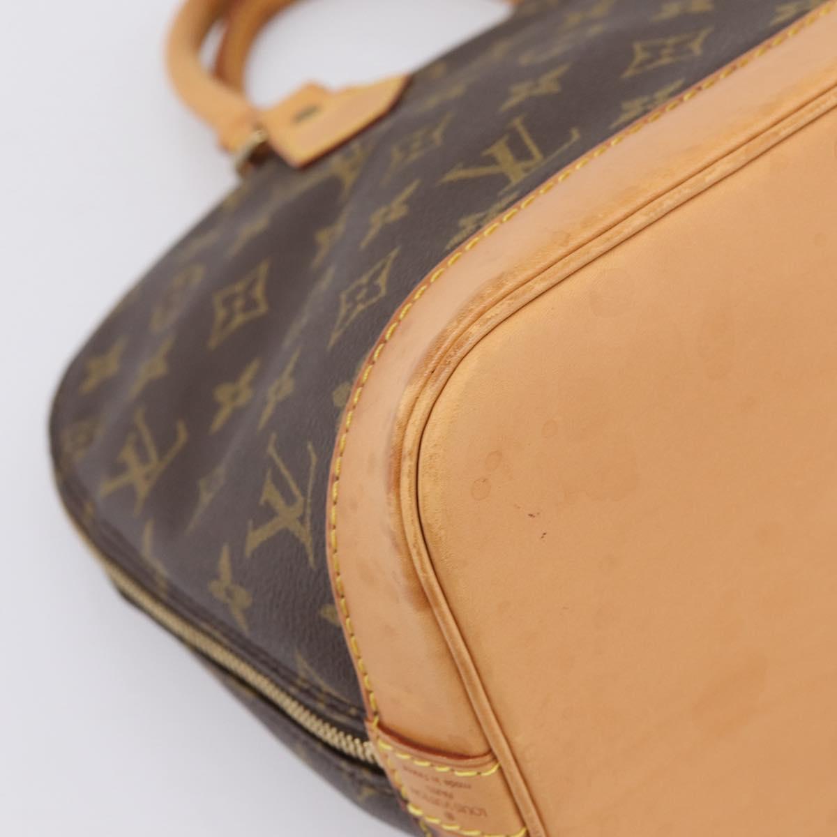 LOUIS VUITTON Monogram Alma Hand Bag M51130 LV Auth am12302A