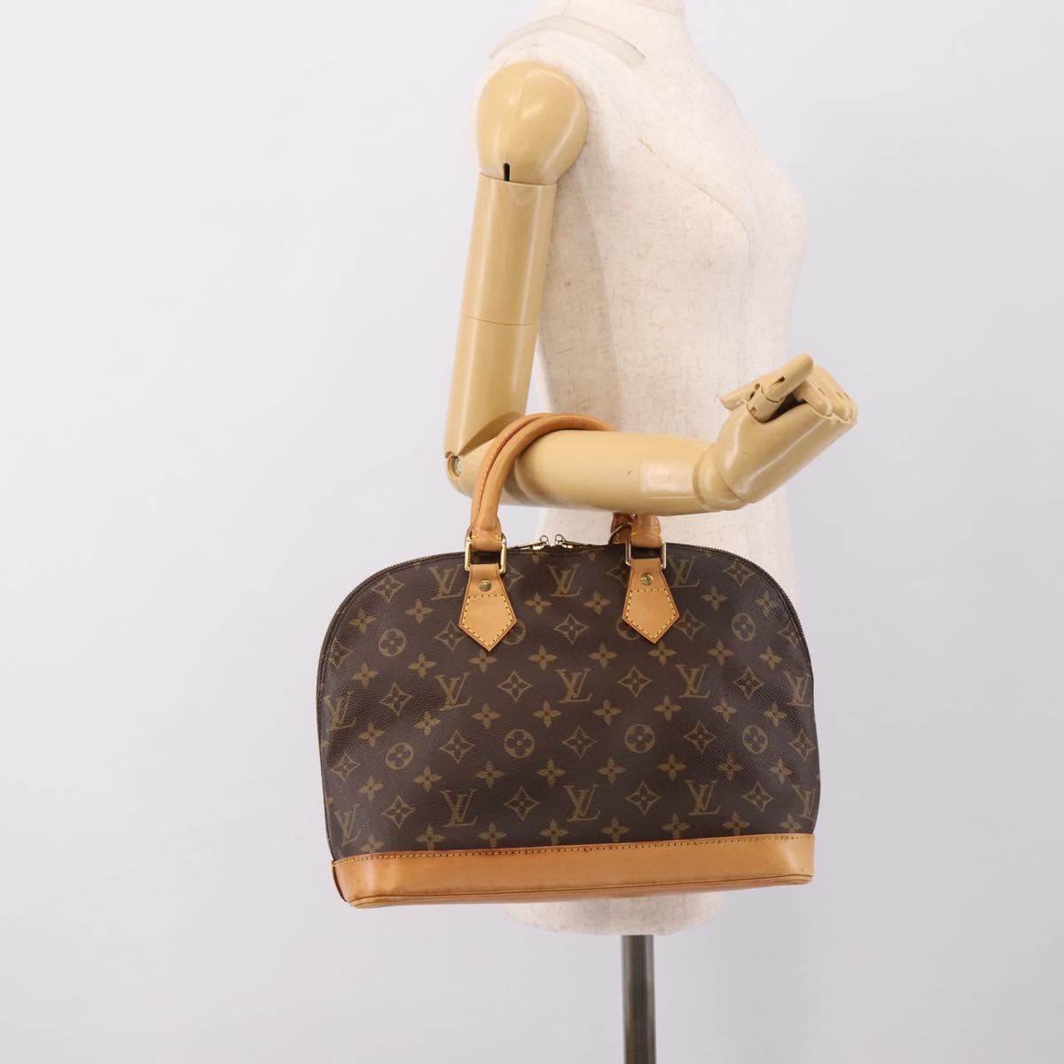 LOUIS VUITTON Monogram Alma Hand Bag M51130 LV Auth am12302A