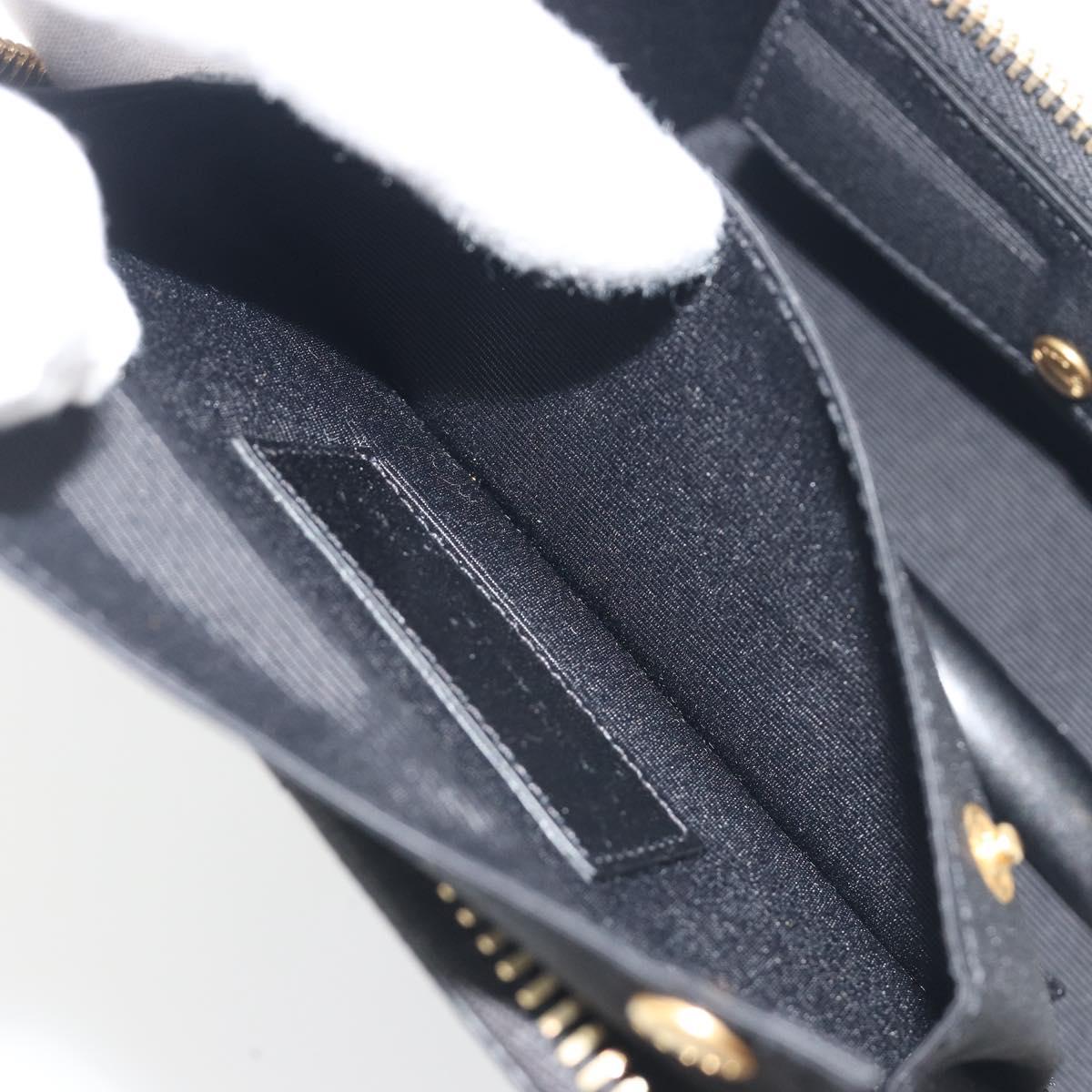SAINT LAURENT Jewelry Case Accessory Case Canvas Brown Gold 344043 Auth am12314M