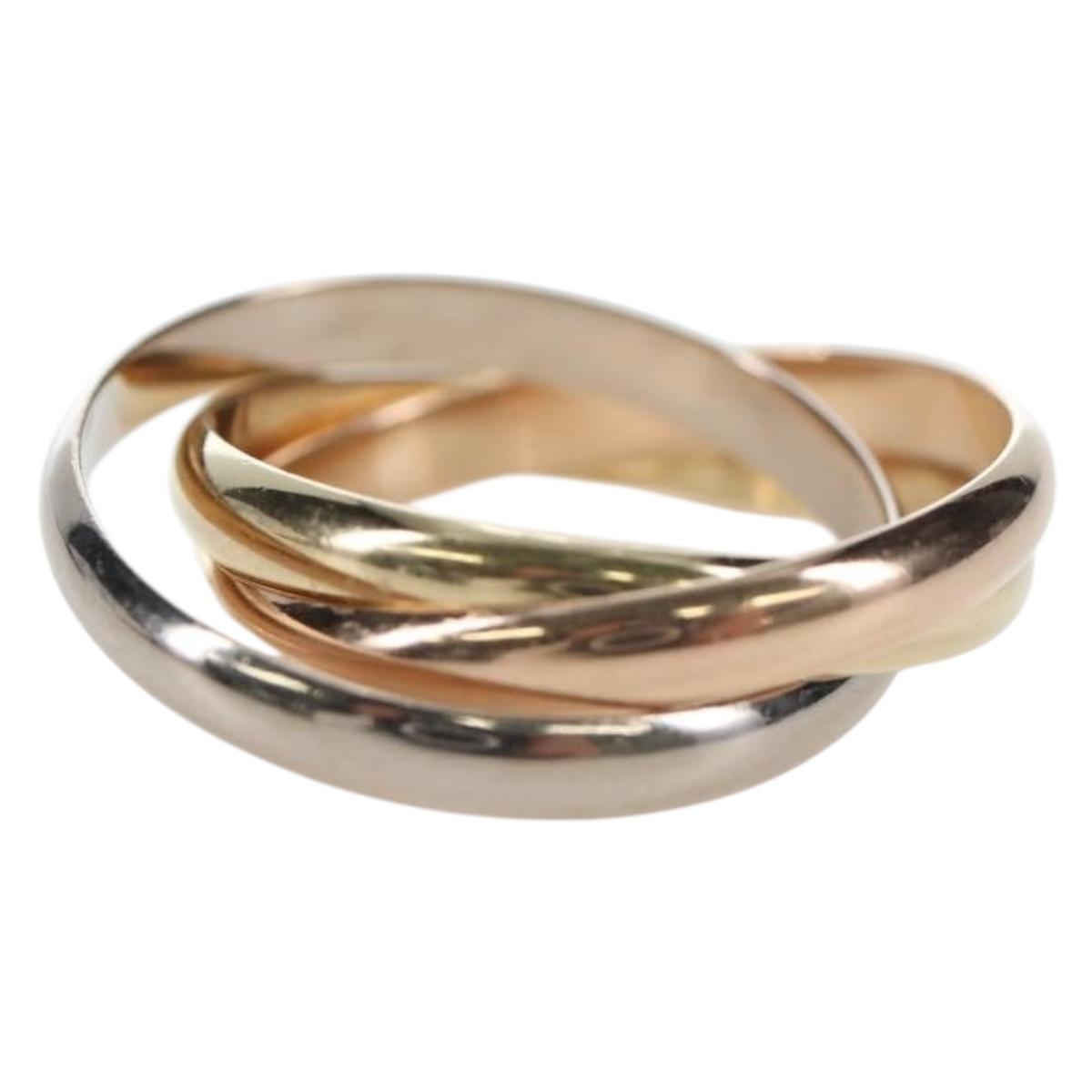 CARTIER Trinity Ring Au750 Gold Silver Auth am12316SM