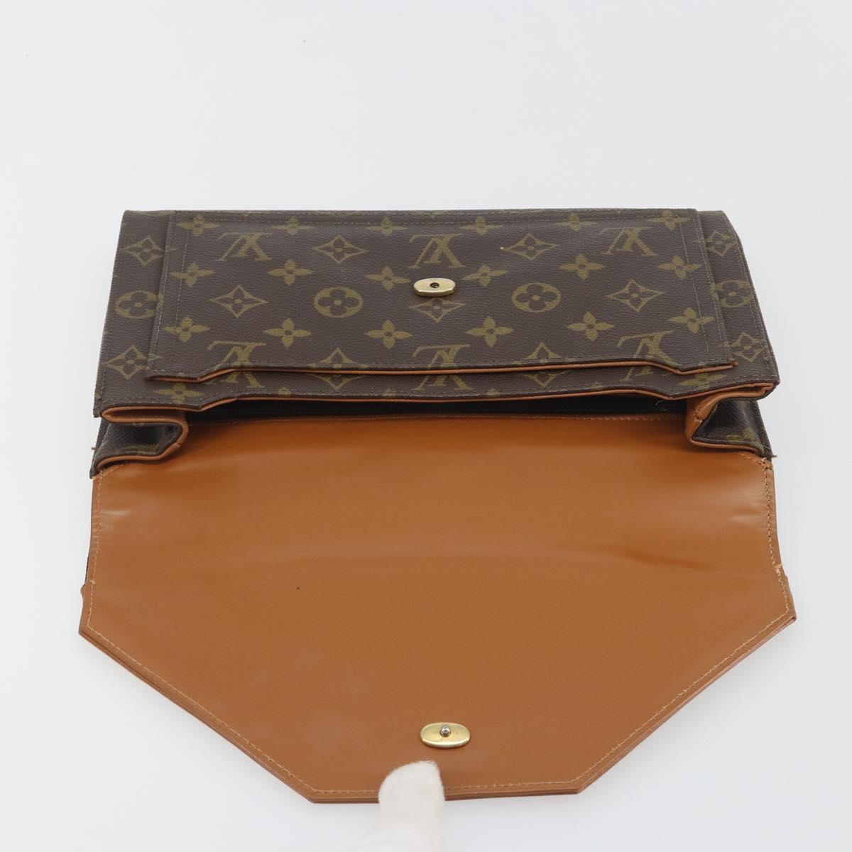LOUIS VUITTON Monogram Envelope Clutch Bag USA limited LV Auth am12317A