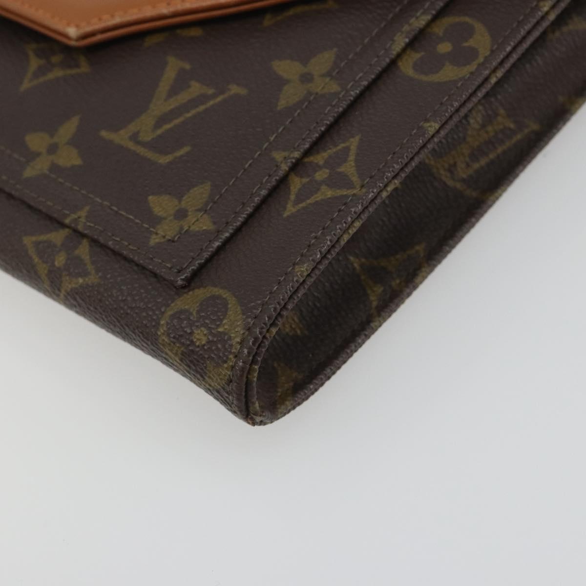 LOUIS VUITTON Monogram Envelope Clutch Bag USA limited LV Auth am12317A